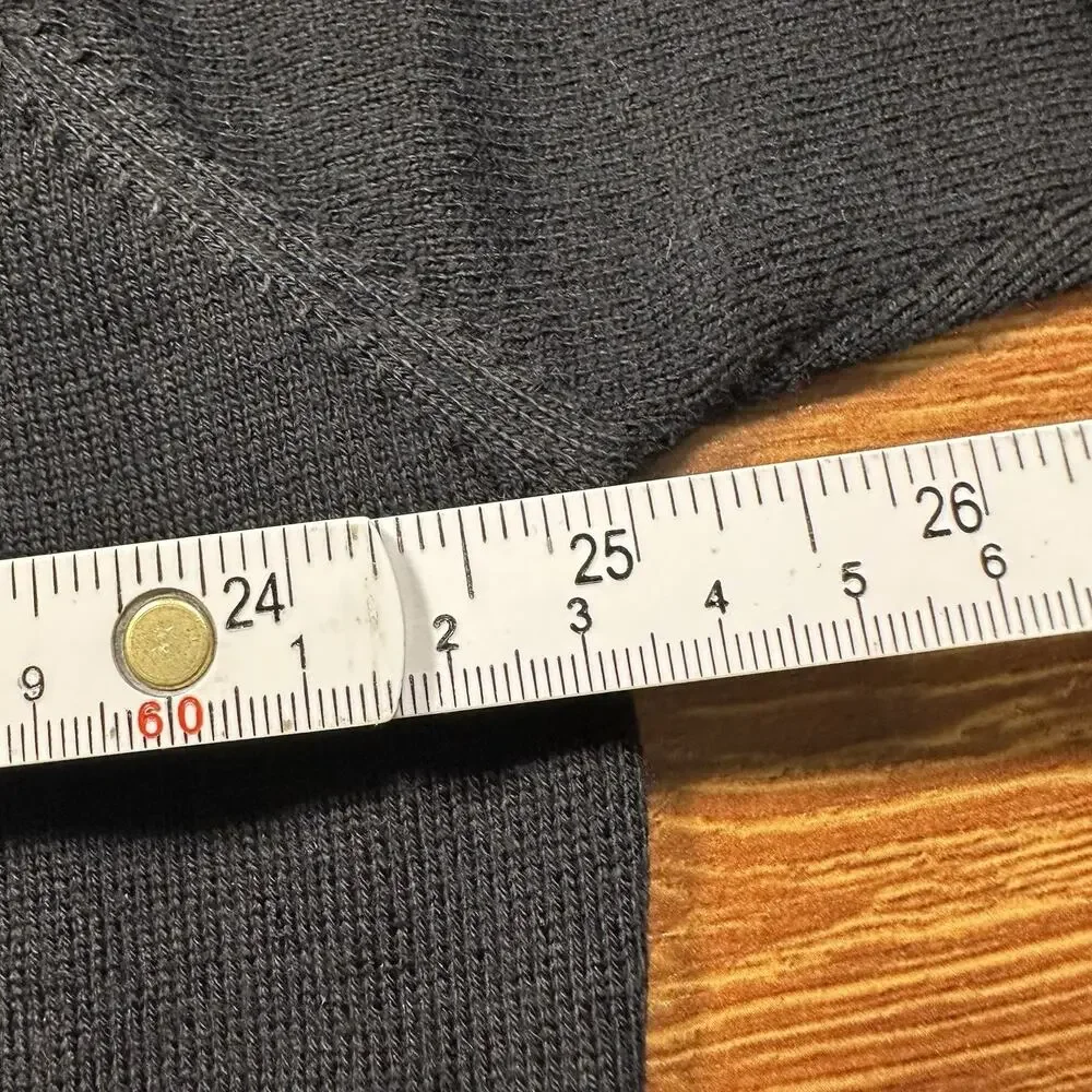 Vintage J Crew Oarsman Extra Fine Merino Wool Polo Shirt XL Black Italy Made